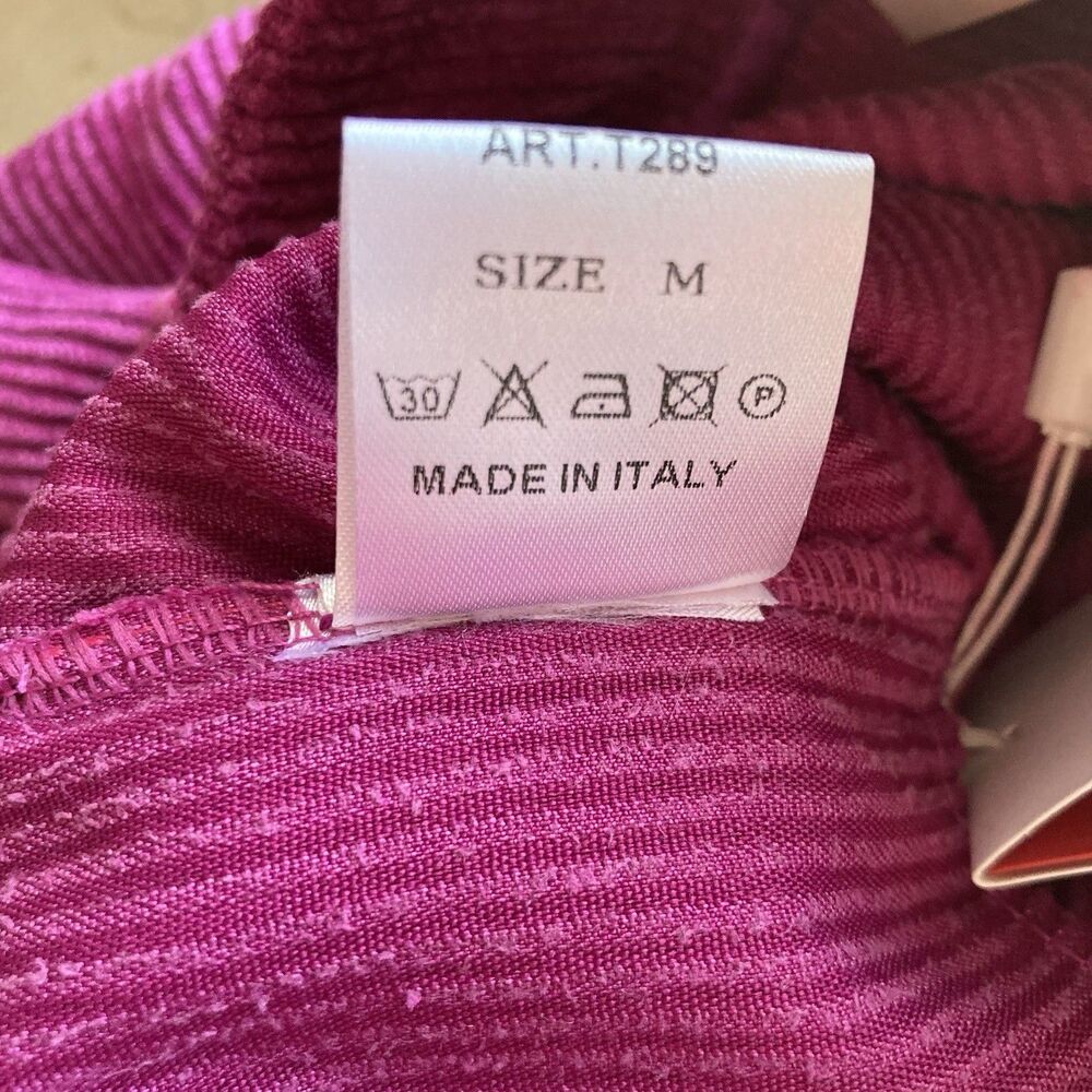 Womens Wide Leg Corduroy Trousers 27x30 Chino Pants Pink Fuchsia Vibrant Artsy - Picture 11 of 11